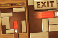 EXIT : unblock red wood block